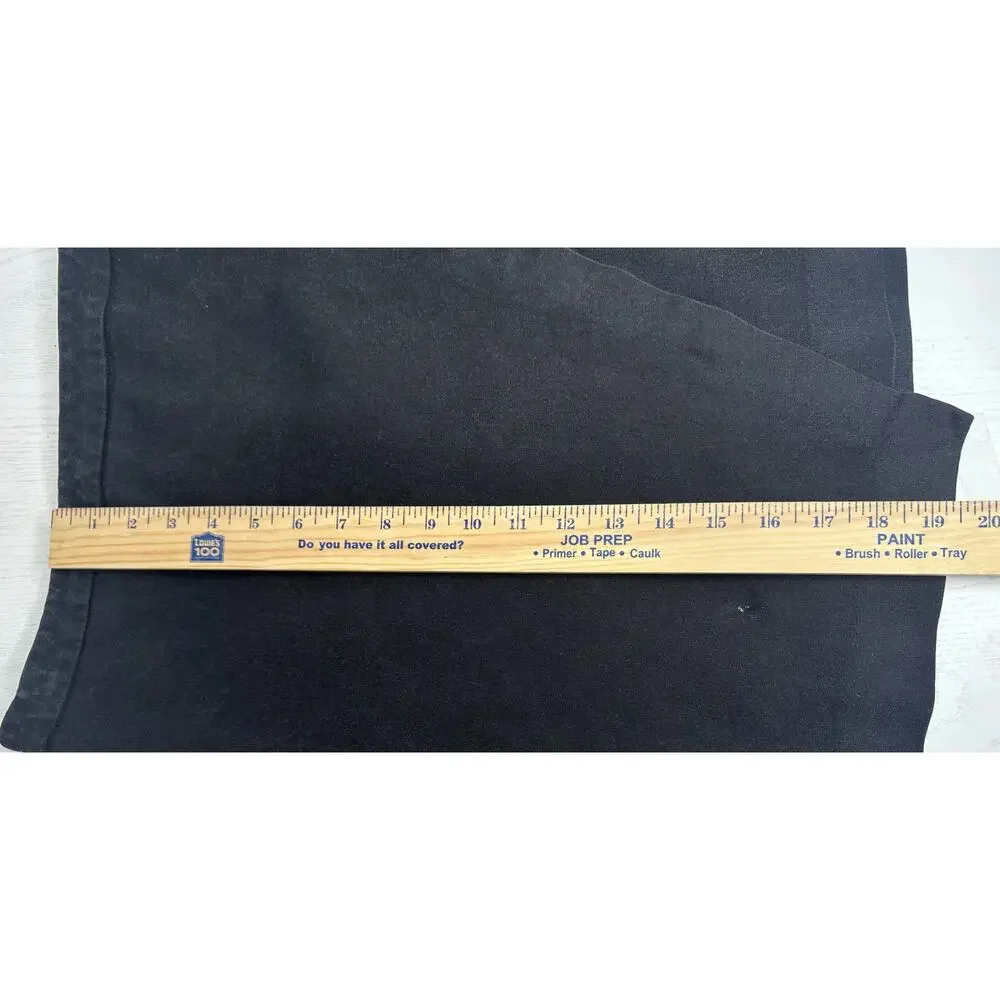 Banana Republic Black Wrap Pencil Skirt 6 Business Casual Office Bi Stretch Zip